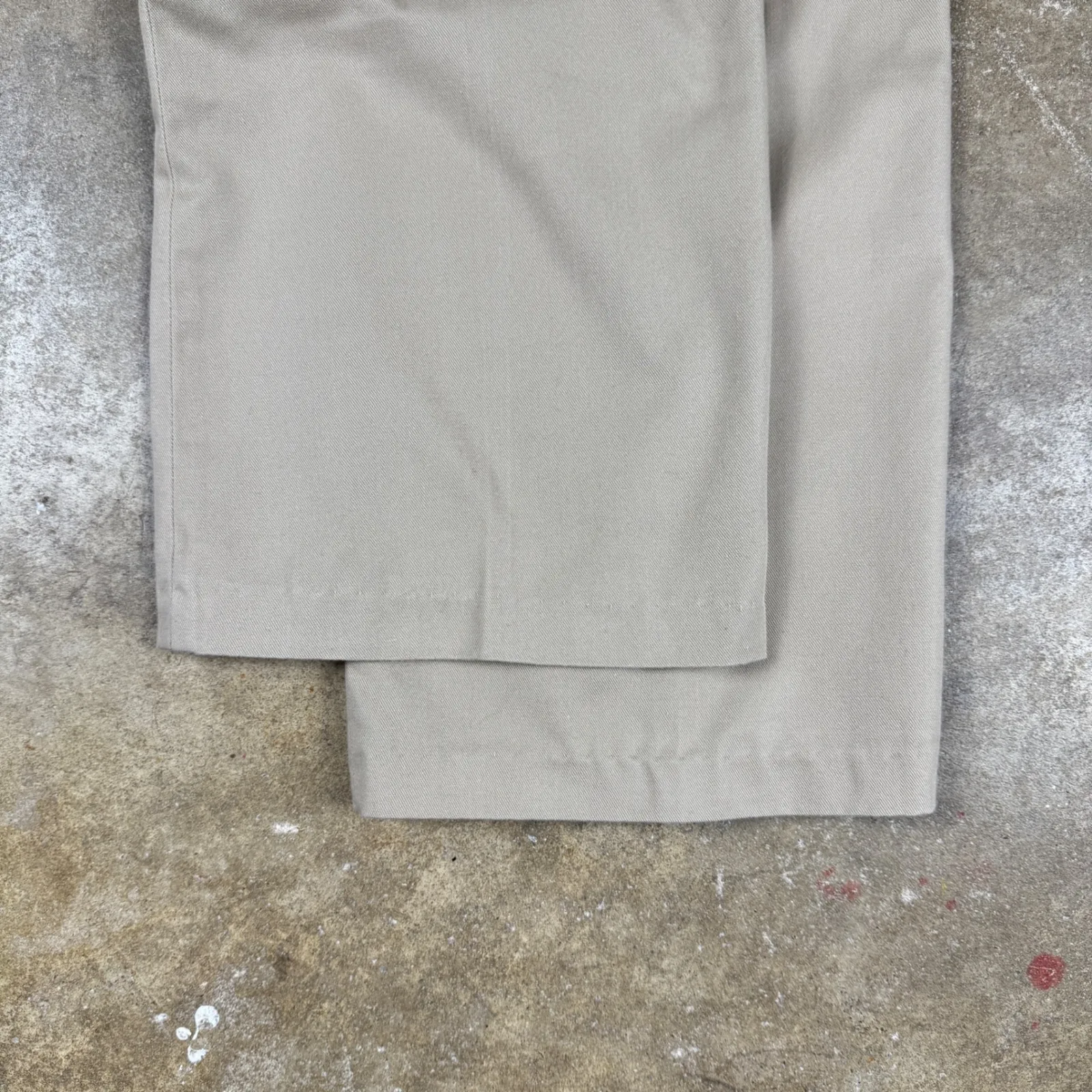 Vtg Izod Lacosteā Women's Khaki Pants Size 28 Beige High Rise Classic Chino Tan - Image 7