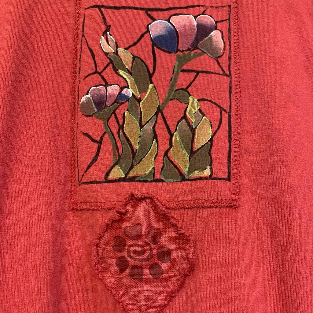 Viva City Mauve Maroon Medium Lounge Cotton Medium Dress. 2234 Red - Image 4