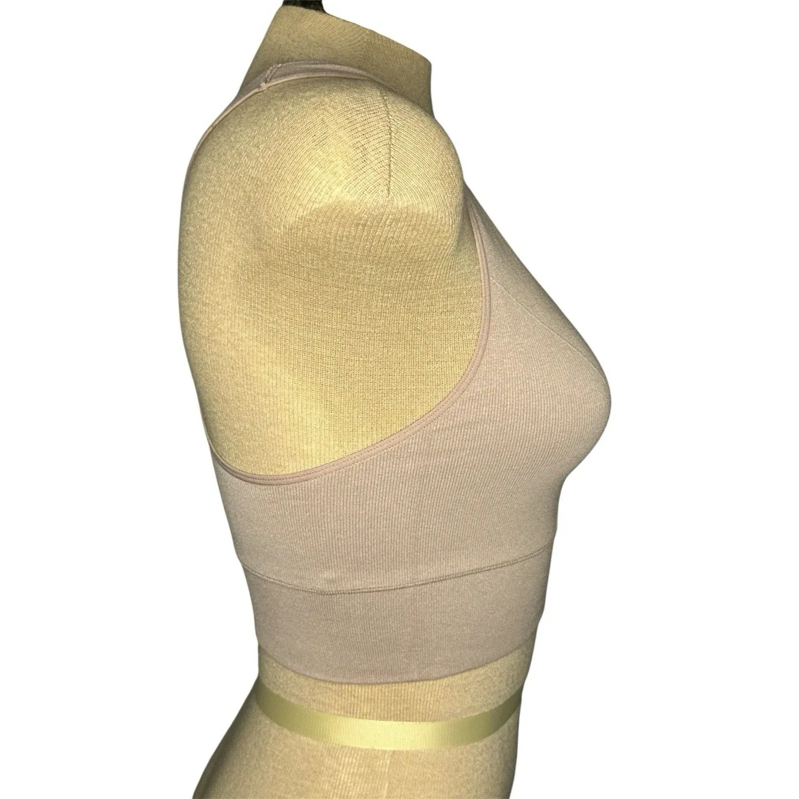 Maidenform‎ Feel Good Seamless Crop Tank Large Iced Mocha DM2304 New Loungewear - Image 4