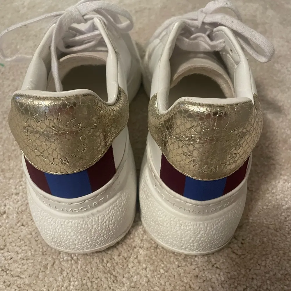 STELLA McCARTNEY Runner Loop Sneaker Shoes - platform (white/gold) - Image 4