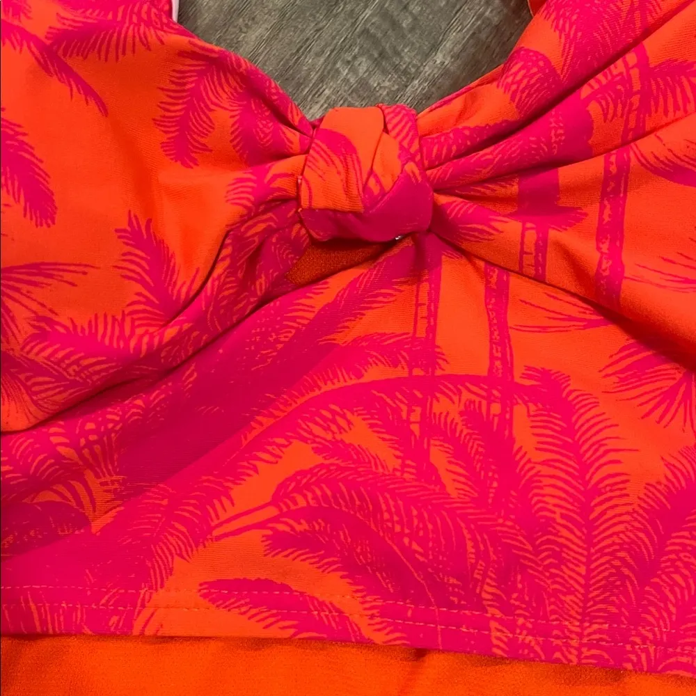 FINAL PRICE Mynah Floral Swimsuit Top Pink Size L - Image 5