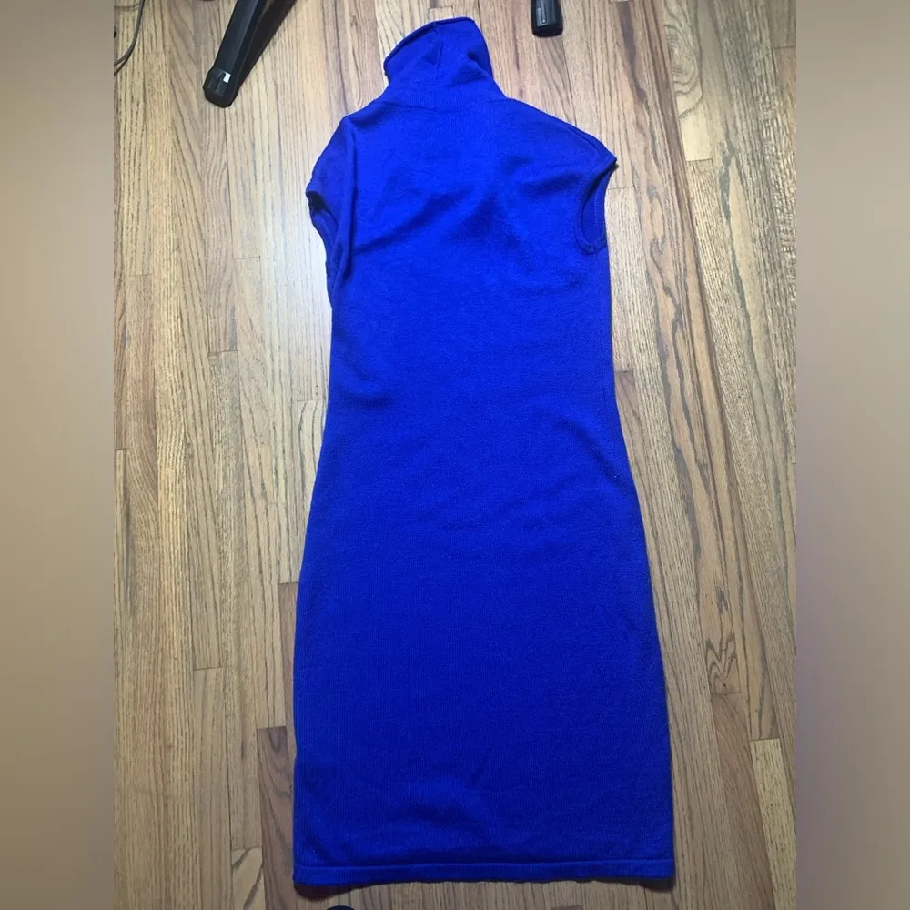Lafayette 148 New York blue sweater dress small - Image 3