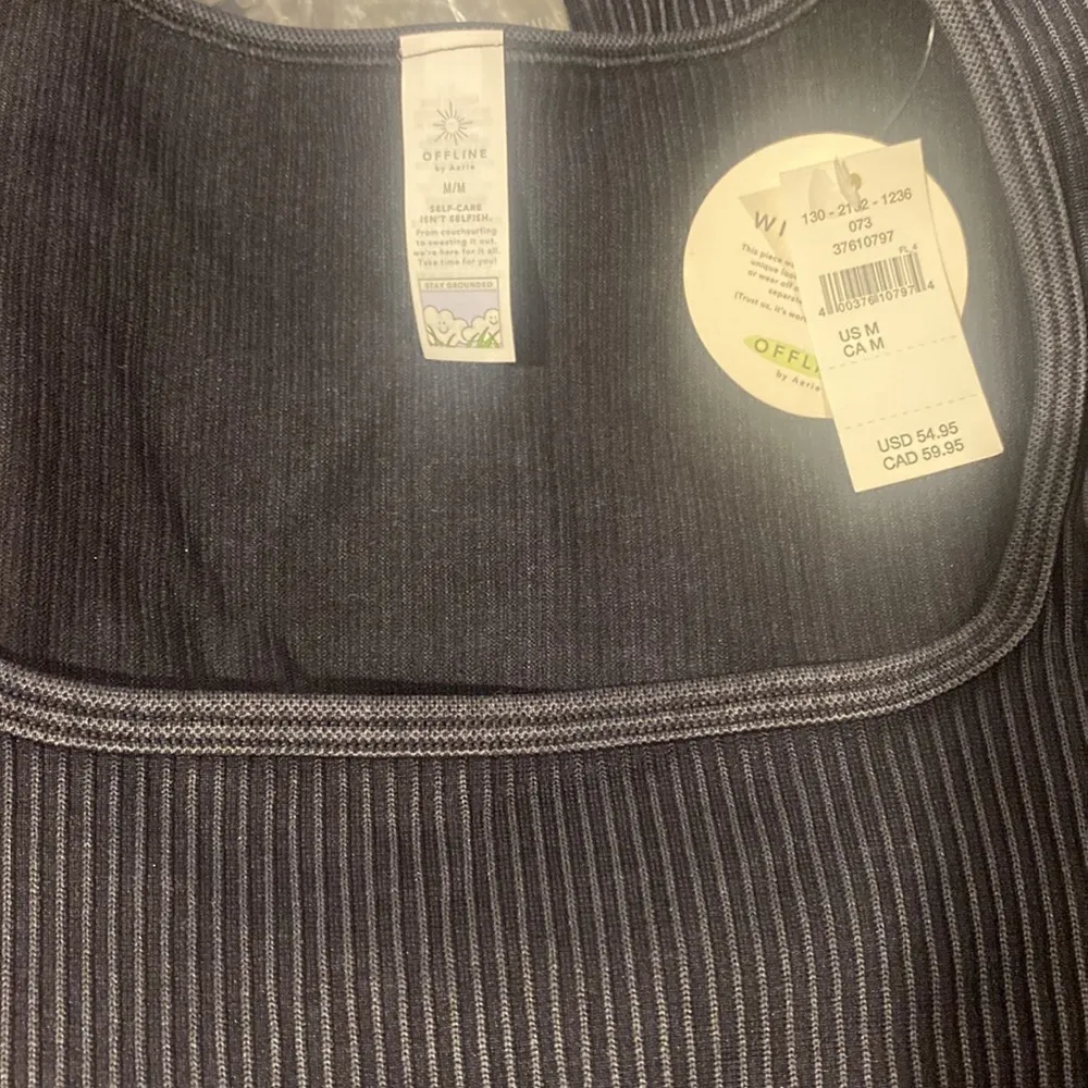 Aerie Offline Sidewalk Seamless Ribbed Long Sleeve Top medium NWT - Image 3