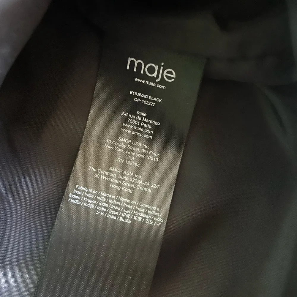 Maje NWOT Jivac black short leather skirt w/ removable belt size 36/US 2 - Image 6