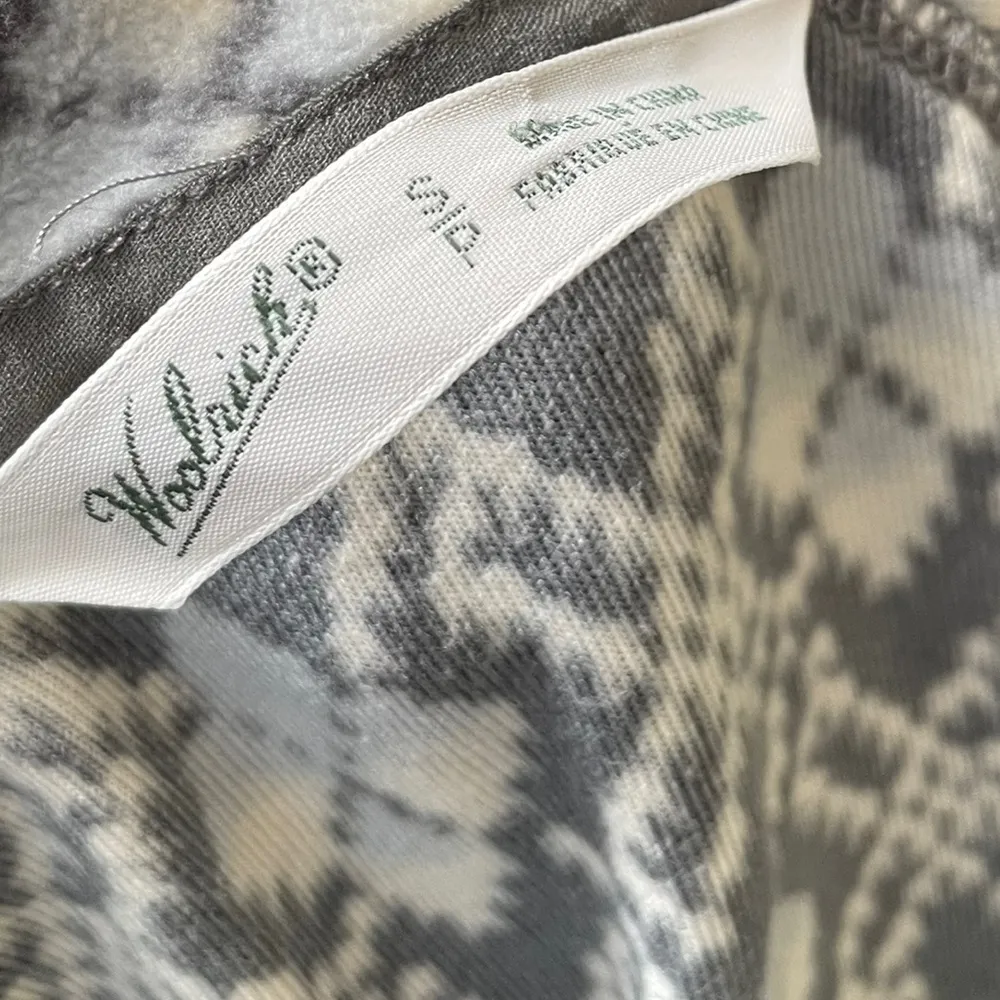 Woolrich Argyle Ombre Diamond Fleece Zip Up Base Layer Gorpcore Outdoor Jacket - Image 8