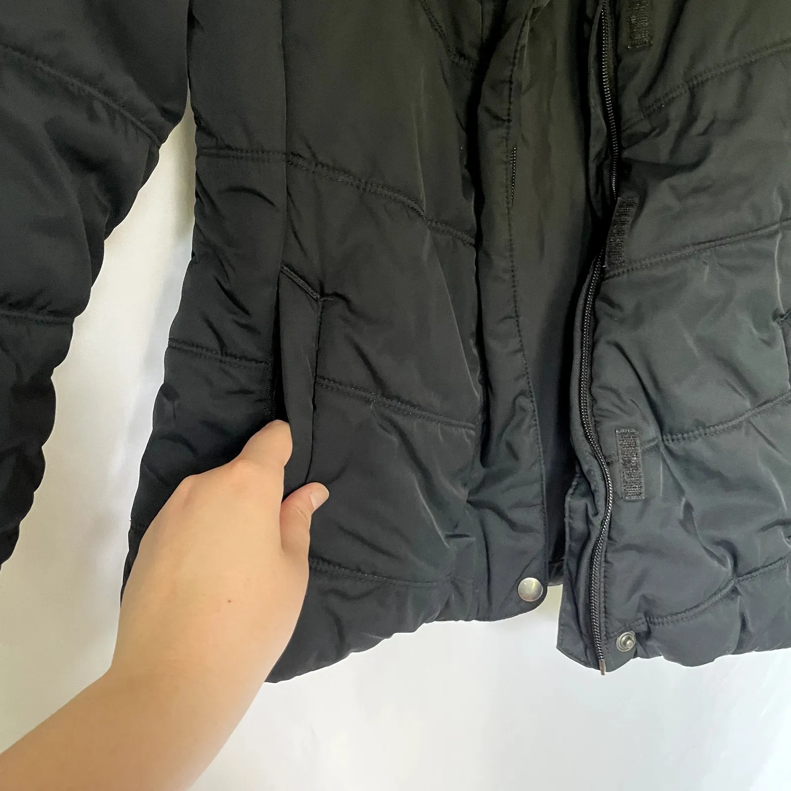 Columbia Sportswear black puffer coat woman's size XS casual winter jacket - Image 5
