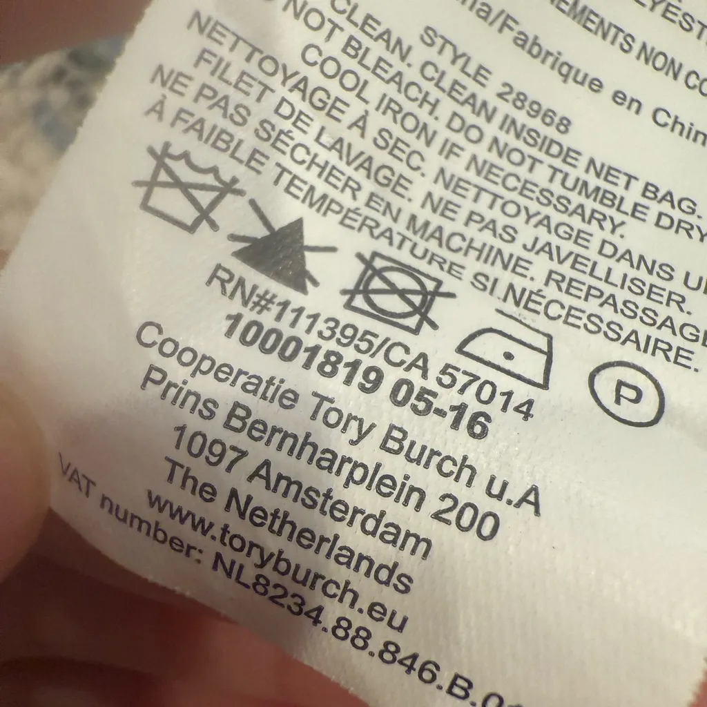 TORY BURCH Stripe Tweed Jacket in Cream Blue - Image 10