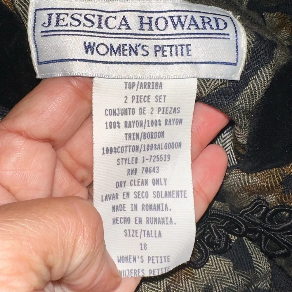 EUC  JESSICA HOWARD blazer oriental style jackets vintage tapestry style SZ 18 - Image 7