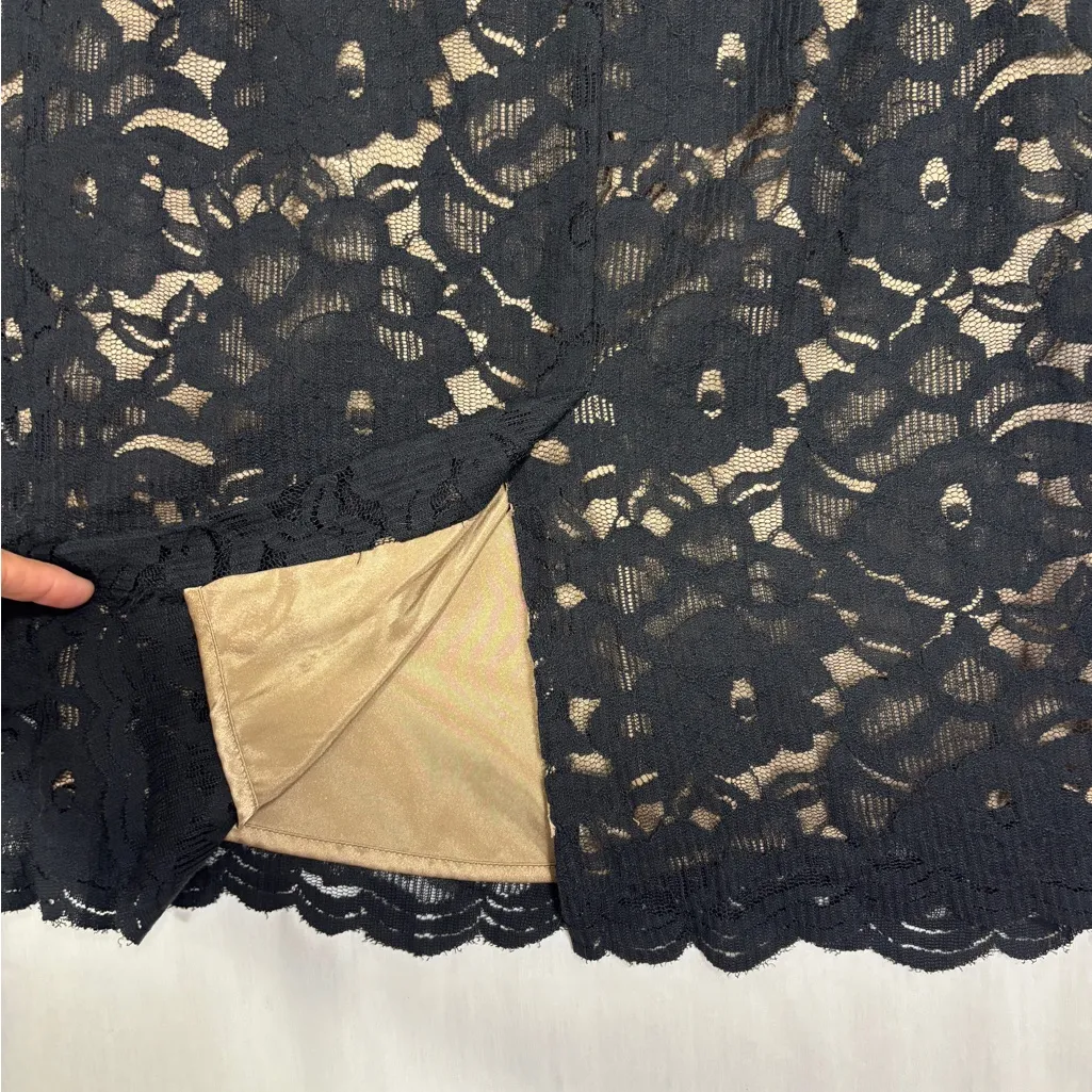 New York & Co Pencil Skirt Womens 4 Black Lace NWT Whimsigoth Elegant Party Gift - Image 5