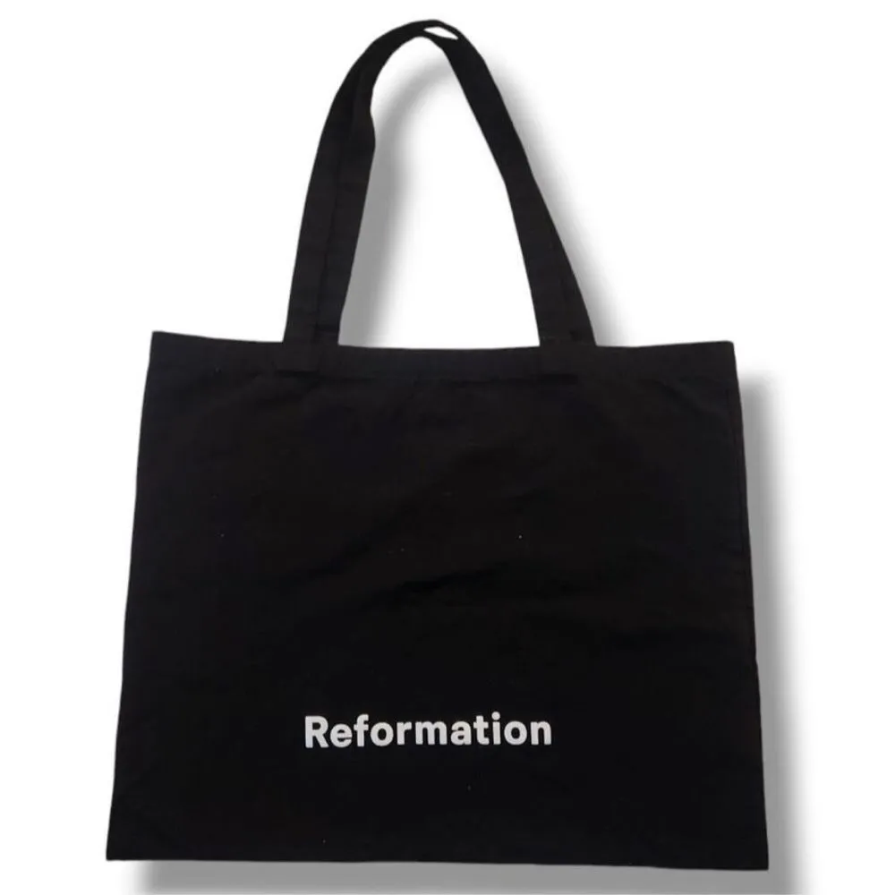 Reformation ✨ Small Black Canvas Tote Bag✨ - Image 7