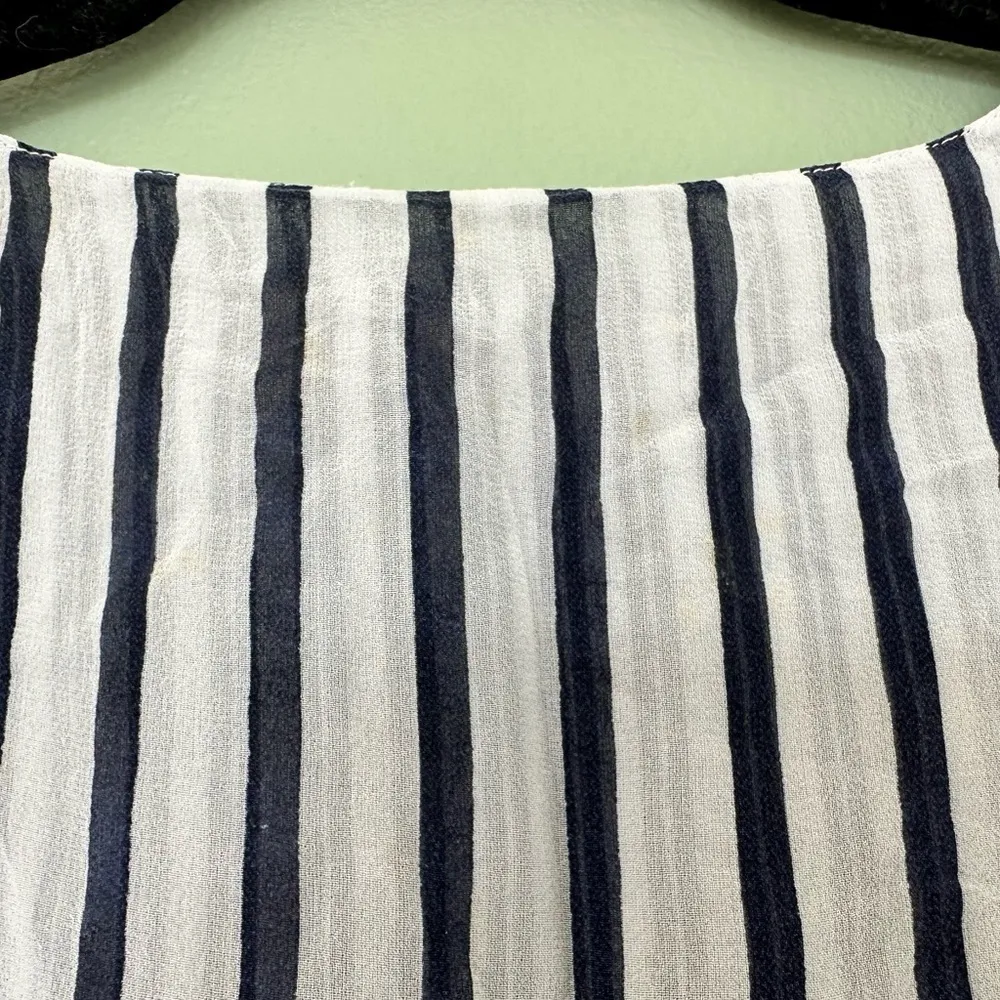 Vtg Victoria’s Secret 100% Silk Long Sleeve Nightgown Sleep Shirt Stripe Sz M‌‌ - Image 8