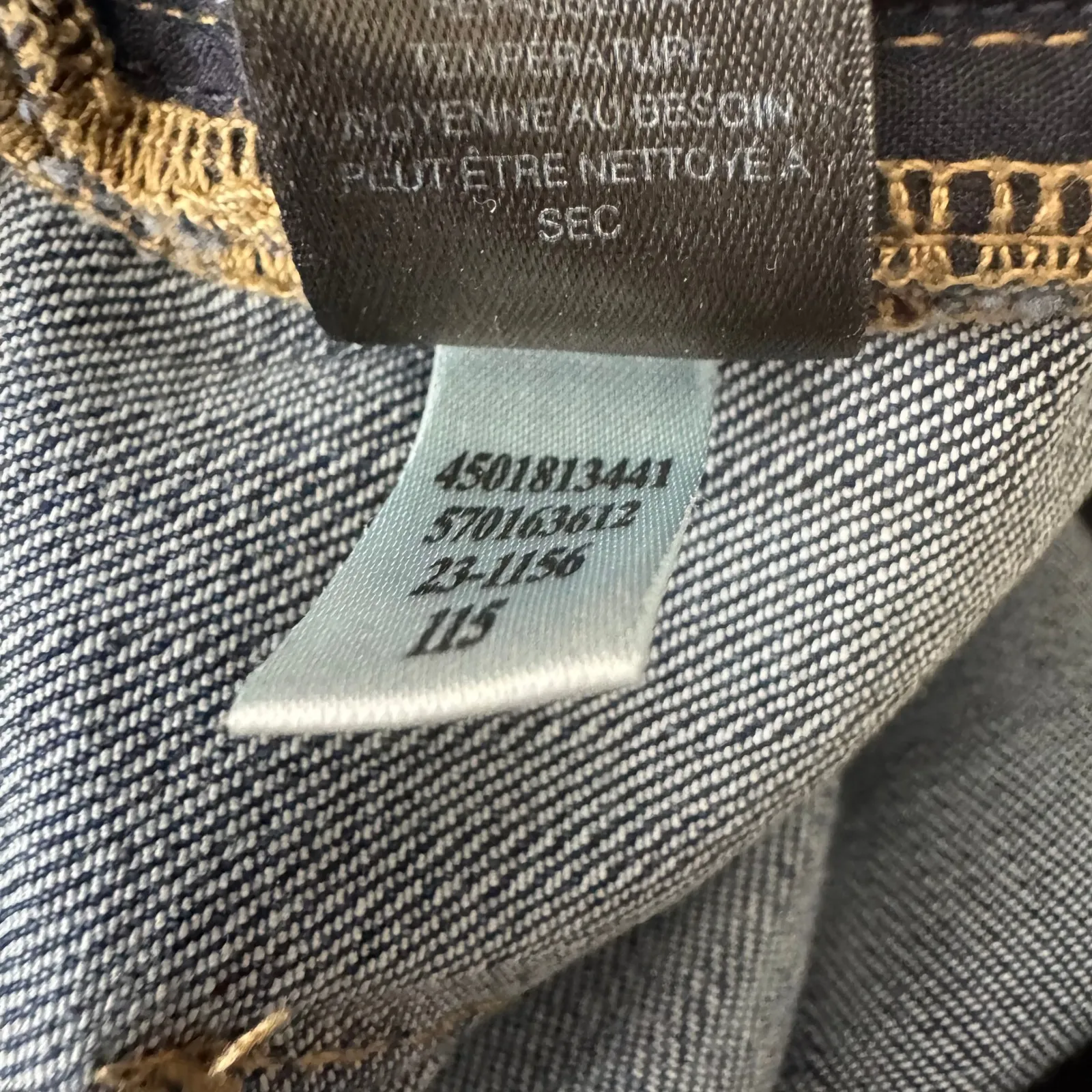 White House Black Market Slim Crop Jeans Dark Wash Size 10 Raw Hem - Image 3