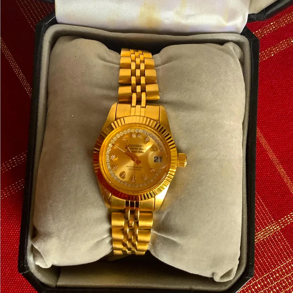 Dressy vintage SUCCESSo ladies watch 🌟🌟🌟🌟 Gold - Image 7