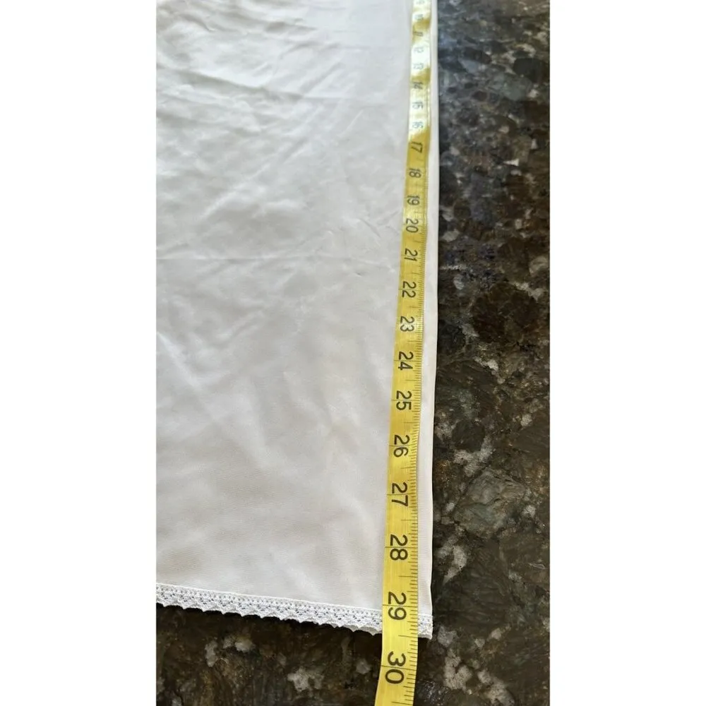 Vintage Vanity Fair Full Slip Dress Chemise Lingerie Sexy Pinup Sz 34 Ivory - Image 6