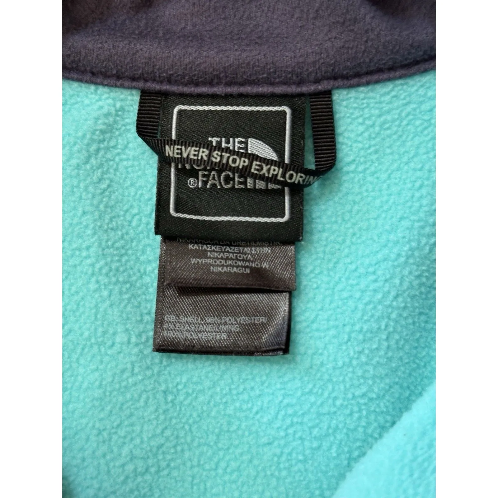 The North Face TNF Apex Bionic FZ Softshell Windwall‎ Jacket XS Turquoise Blue - Image 3