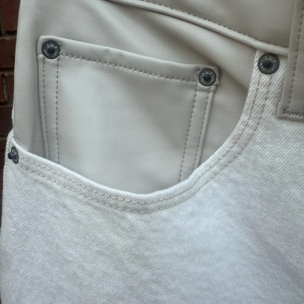 ABERCROMBIE FITCH Curve Love Ultra High Rise 90s Straight Jeans White Size 20 R - Image 3