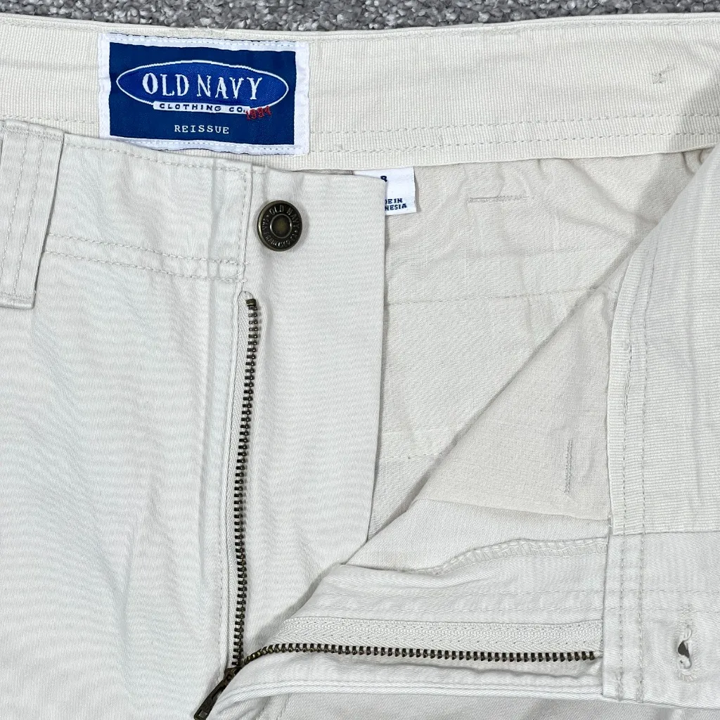 Old Navy 90s Mid-Rise Cargo Pants Women's 8 Stone Pockets Retro Skater Emo NEW! - Image 7