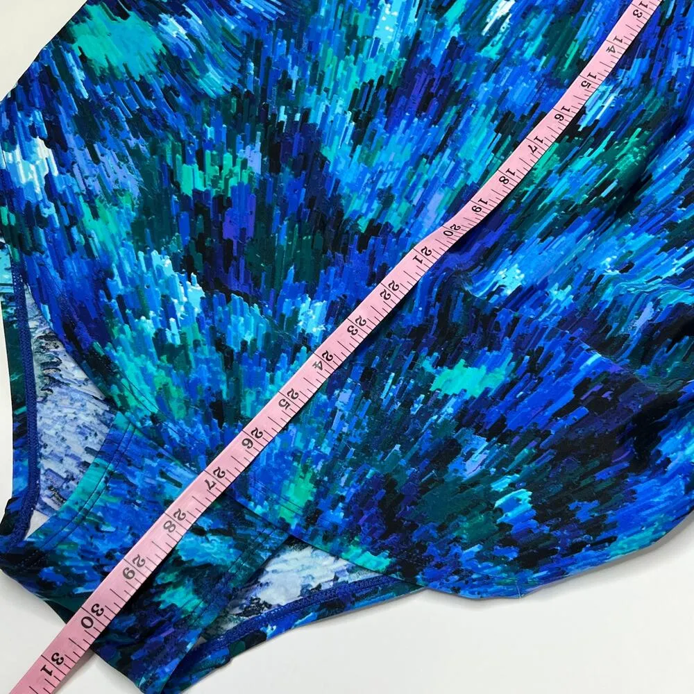 Swimsuits For All Blue One Piece Swimsuit Plus Size 18 - Image 6