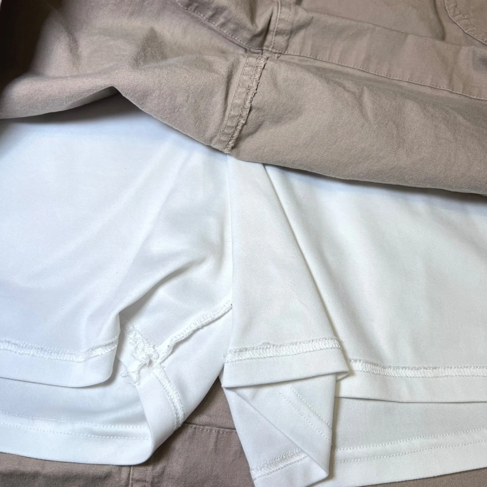 CJ Banks Stretch Skorts Womens 24W Khaki Utility Skirt Shorts Casual Outdoors - Image 6