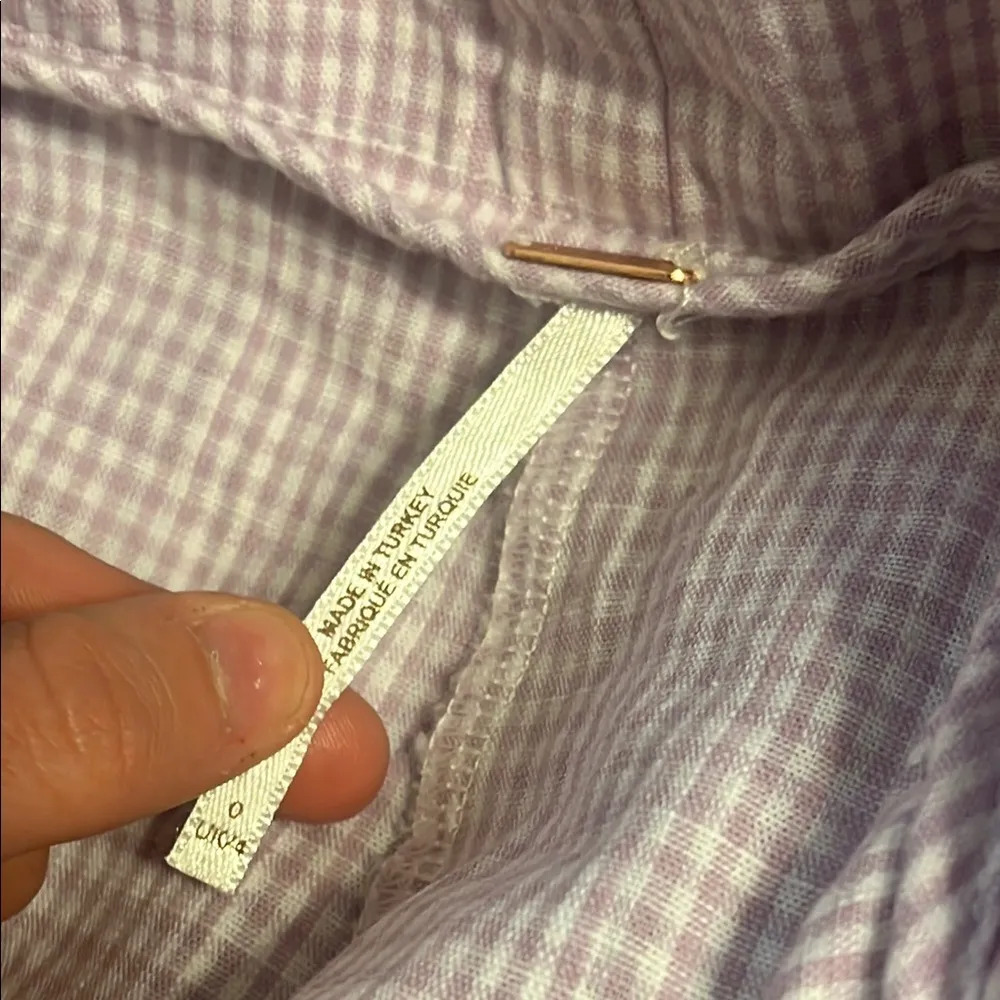 Free People Purple Gingham Women's Skort - Image 3