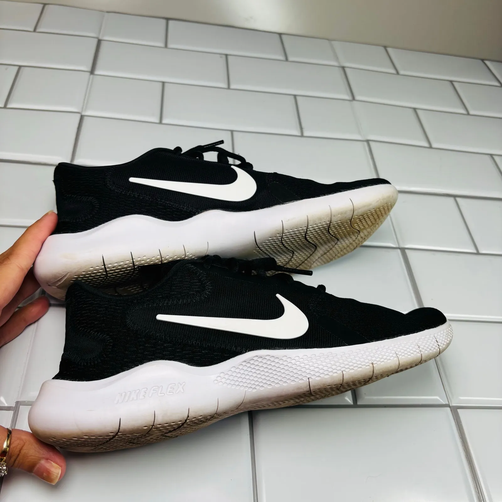 Nike Womens Flex Experience RN 9 'Black' size‎ 8 - Image 7