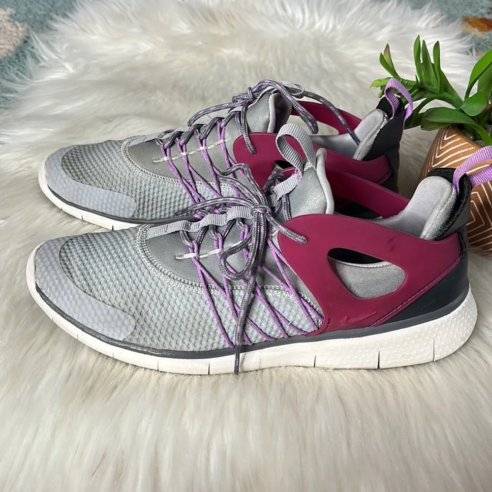 nike • free viritous wolf grey fuchsia size 9 - Image 85