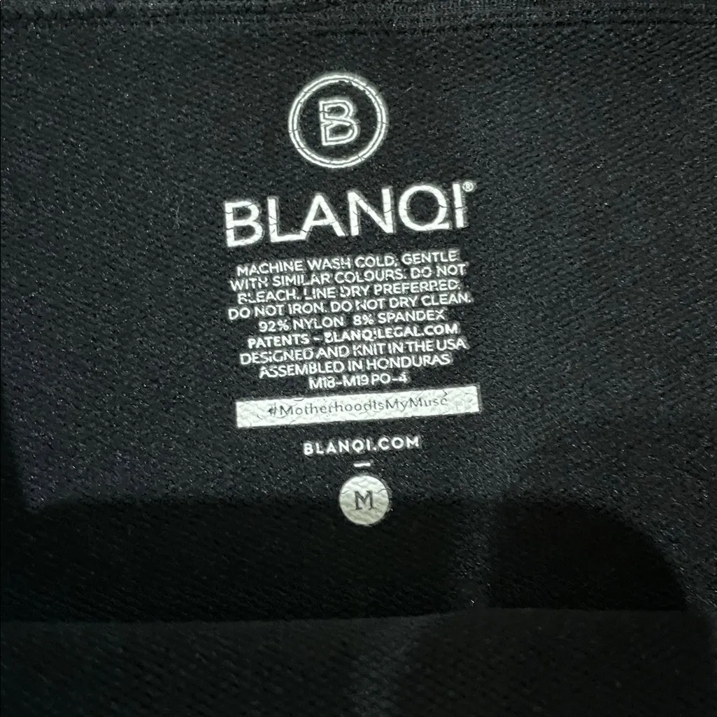 BLANQI EVERYDAY Highwaist Postpartum + Nursing Support Leggings Black Sz Medium - Image 13