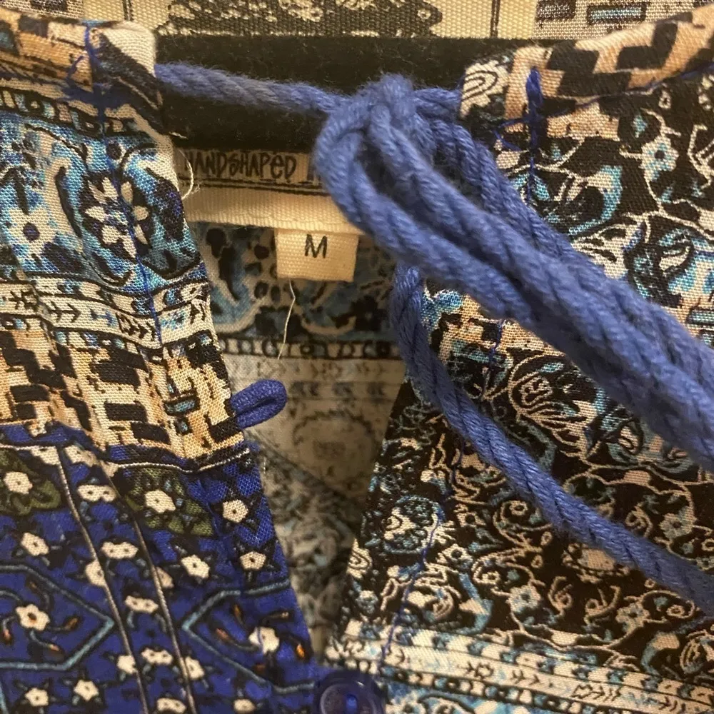 Anthropologie Jaase Boho Hippie Printed Babydoll Mini Dress - Image 6