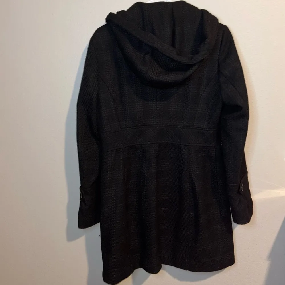 ESPRIT wool blend button down with hood Size M - Image 7