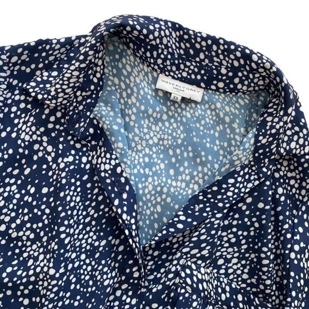 Waverly Grey Liberant Tiered Dress‎ Blue Size XS - Image 3