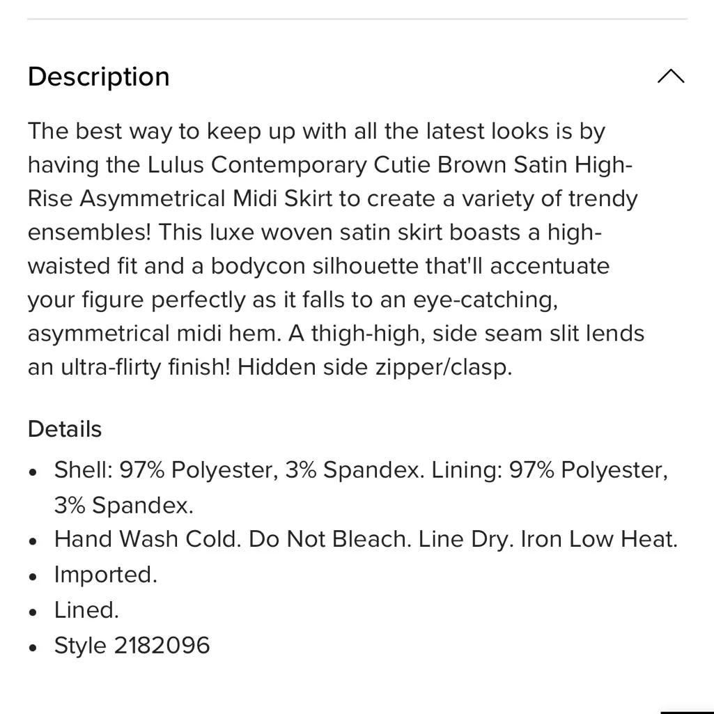 Lulus Contemporary Cutie Brown Satin High-Rise Asymmetrical Midi Skirt - Image 6