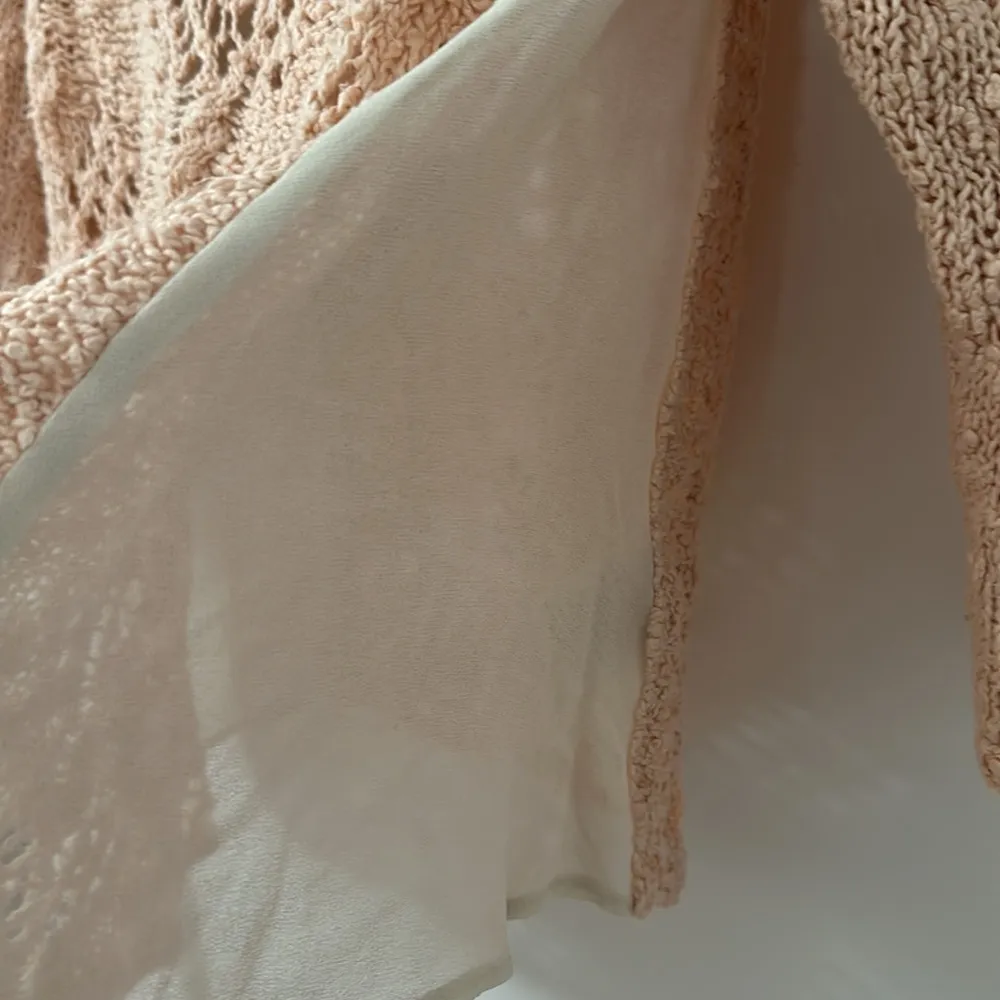 Anthropologie Blush Knit & Knot Pink Sweater - Image 2