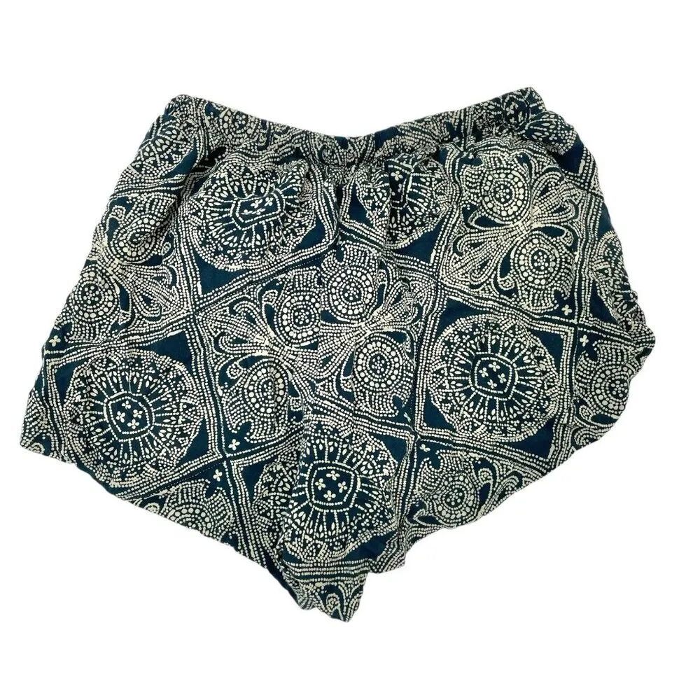 Natalie Martin Celestial Boho Hippie Gypsy Printed Mini Shorts size XS - Image 3