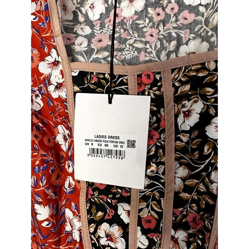 Glamorous Colorblock Floral Dress Size XS - Image 8