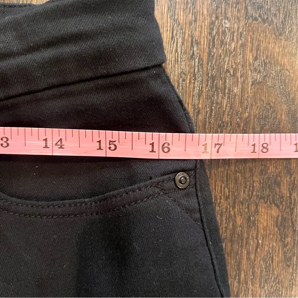 Chico's Black So Slimming Girlfriend Slim Leg Jeans Size 4 - Image 6