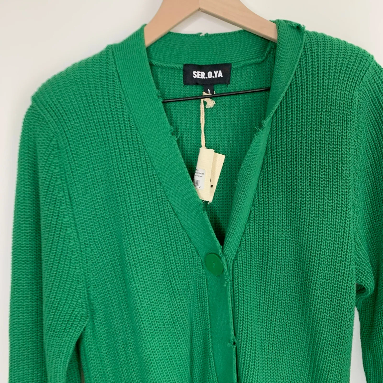 SER.O.YA Amanda Sweater Amazon Green Knit Cardigan Longline Dress New Small - Image 8