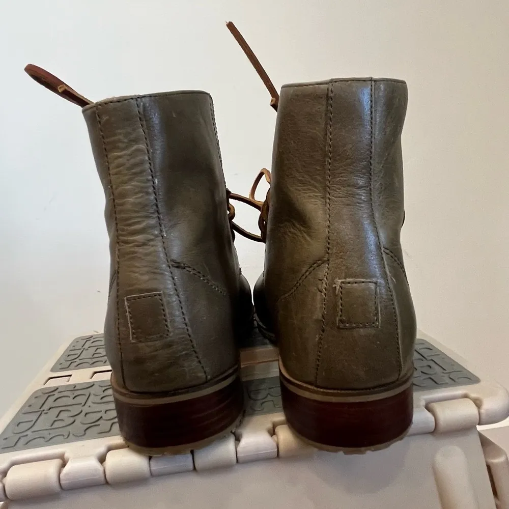 anthropologie gee wawa boots Boho womens tie prairie boots taupe leather… - Image 3