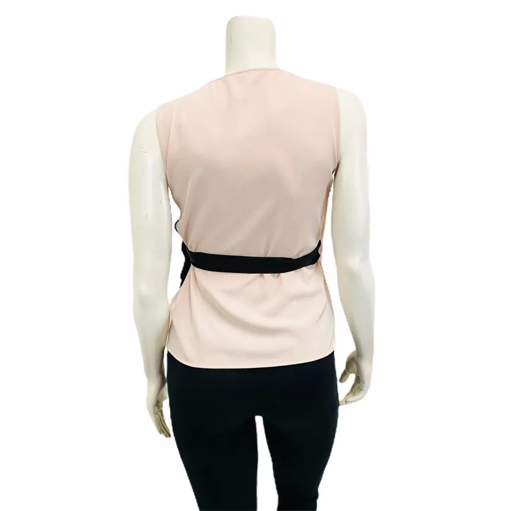 ZARA Basic Wrap Sleeveless Top Blouse Medium - Image 4