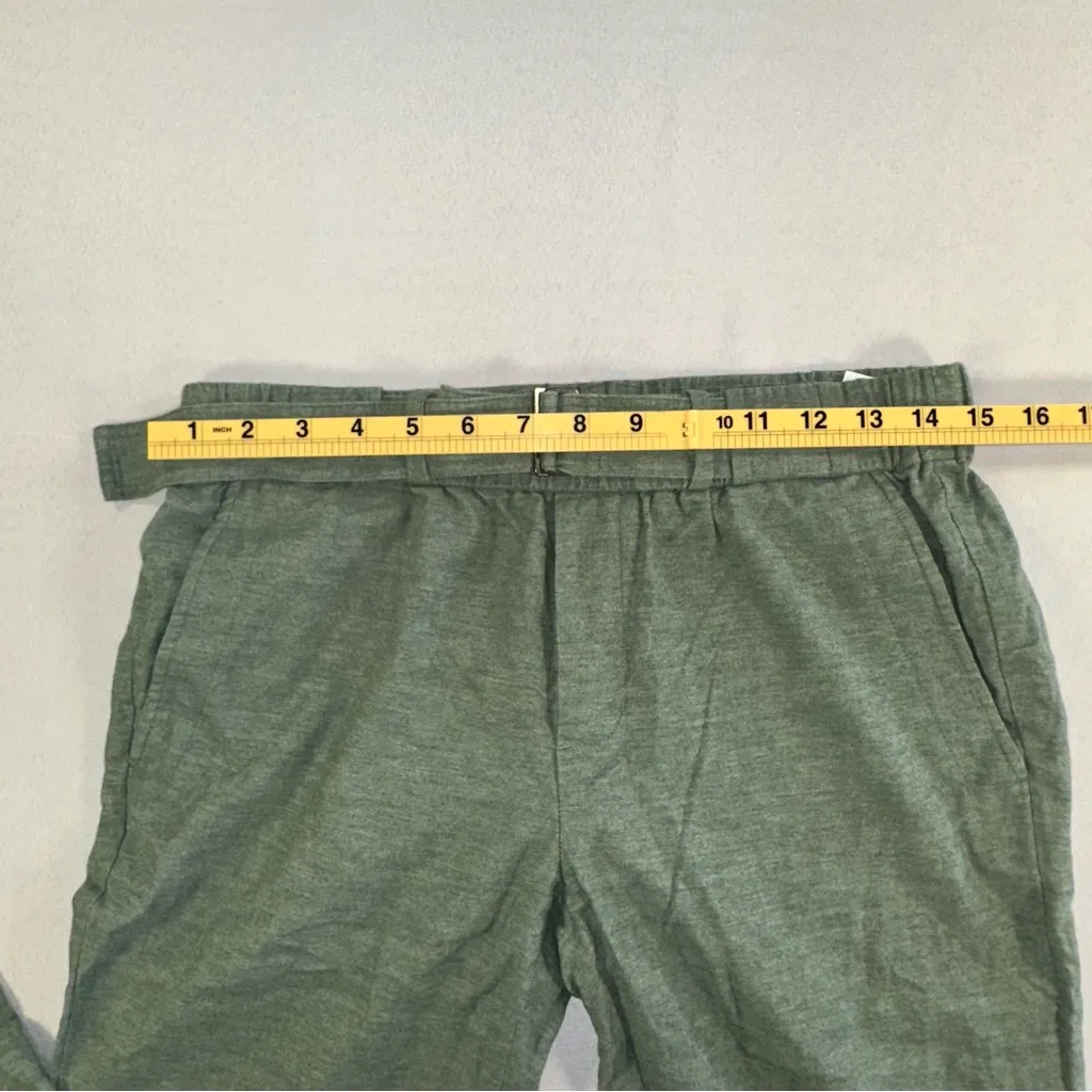 Vince Green Belted Casual Pants Elastic Waist Comfortable Size XS - Image 6