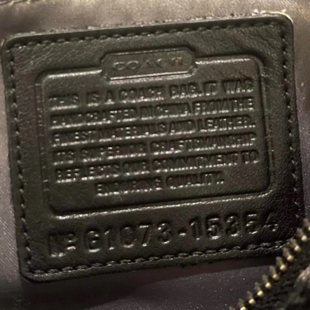 Vintage Y2K coach bag purse grey silver black crossbody - Image 5