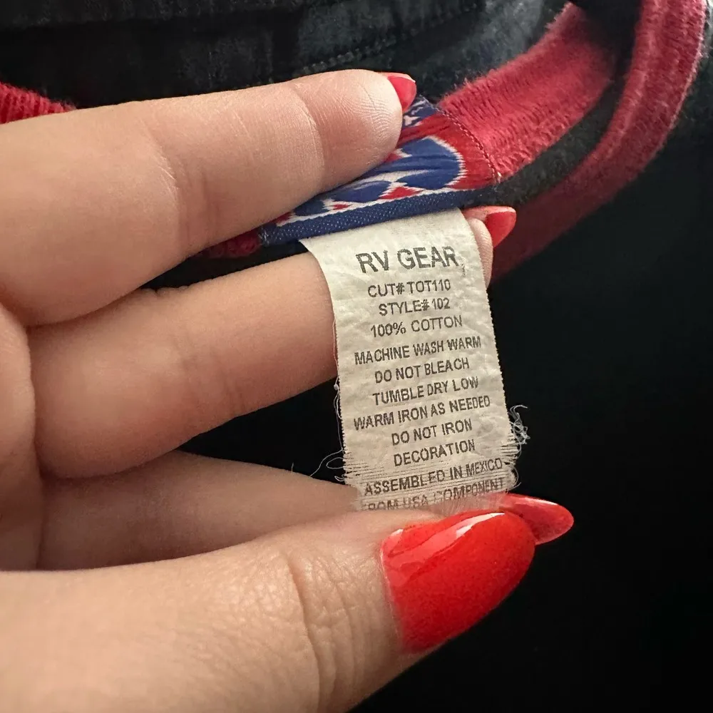 Vintage Freedom Graphic Print Short Sleeve Tee Black Size M - Image 5