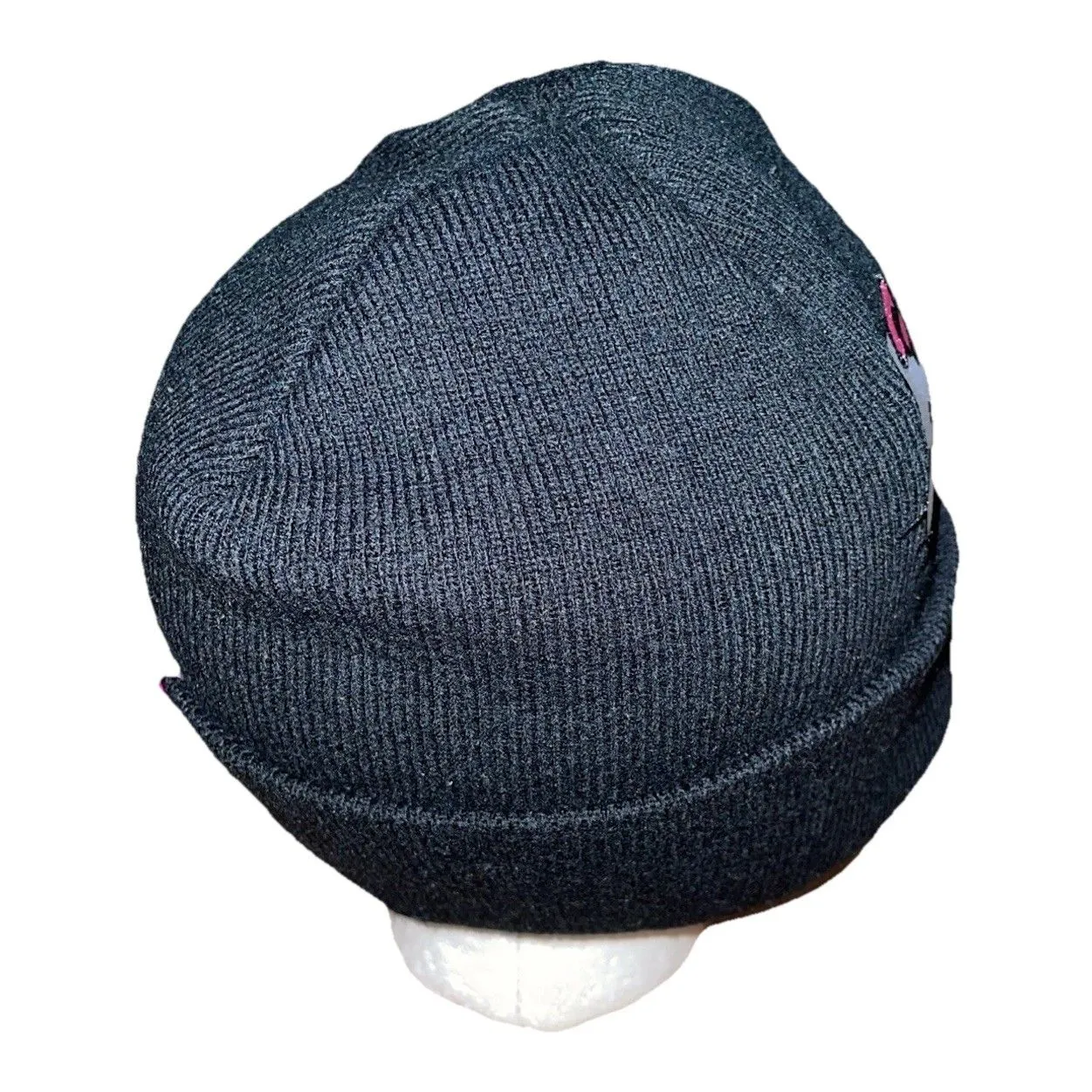 Hello Kitty Black Knit Beanie Hat Sanrio Adult OSFA - Image 5
