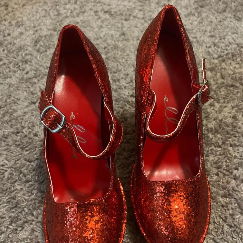 Dolls Kill  Sparkling Red Heels - Image 5