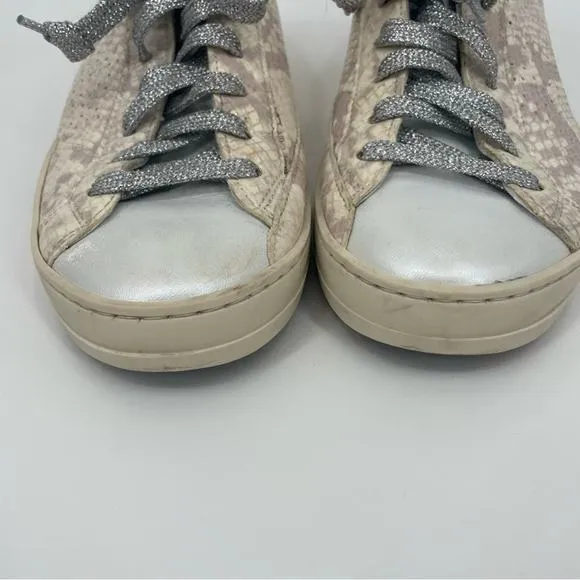 P448 John Sunset Low‎ Top Sneakers Size 7 Leather - Image 3
