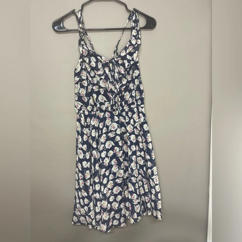 Disney Lauren Conrad Alice in Wonderland Floral Teapot Teacup Sundress‎ Size S - Image 3