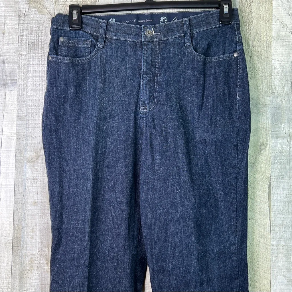 Gloria Vanderbilt Size 10 P Stretch Waistband “Roberta” Dark Blue Jeans - Image 3