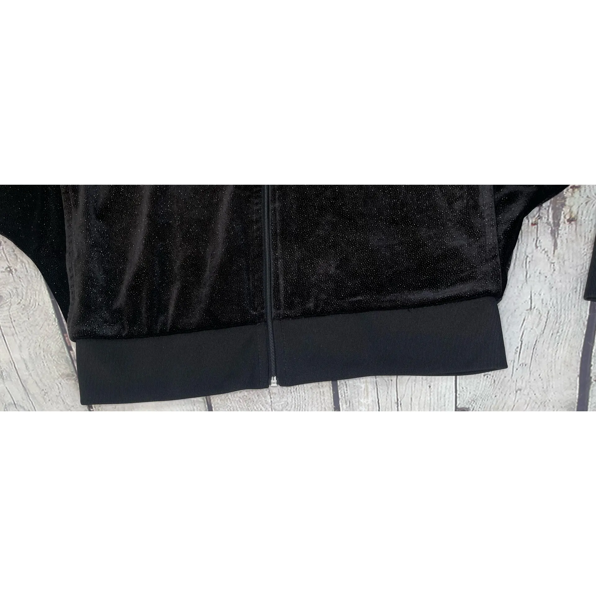 Black Sparkle Tracksuit Jacket - Image 7