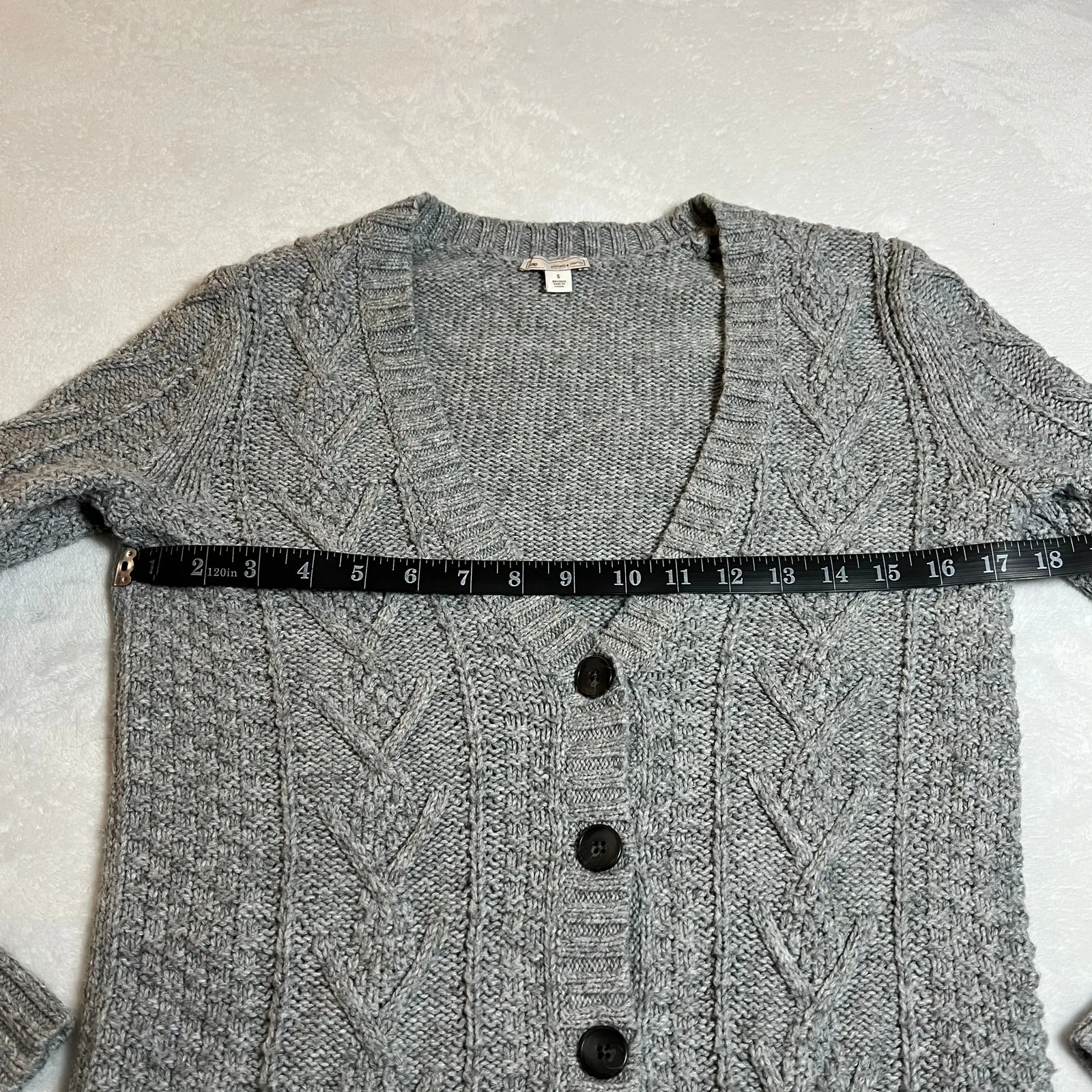 Gap V-Neck Button Up Knit Cardigan Size Small Casual Minimalist Cozy Preppy - Image 6