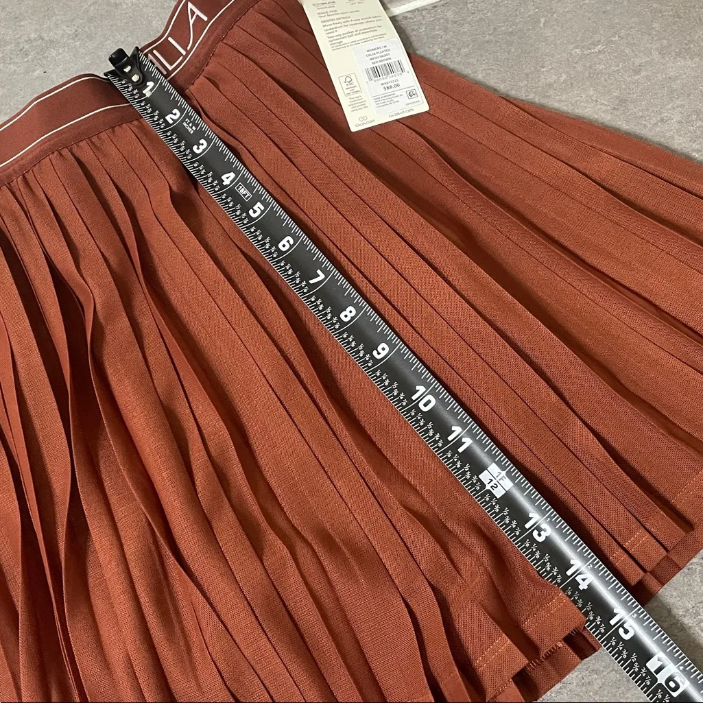 CALIA Pleated Mesh Skort size Medium Red - Image 8