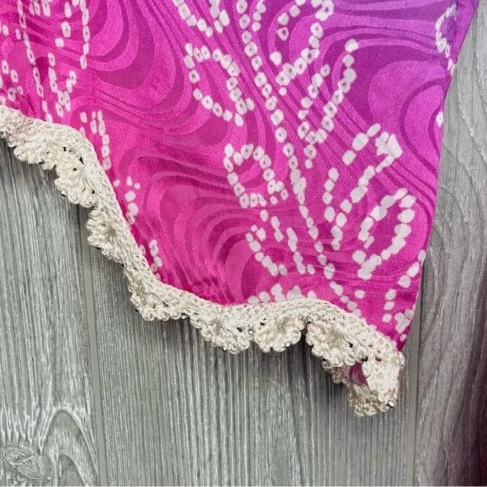 Calypso st Barth floor length maxi tropical ombre beach dress sundress with bead - Image 6